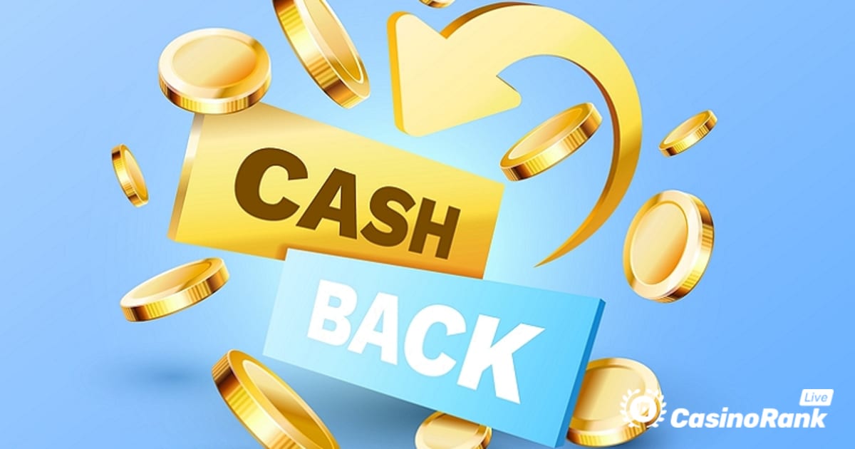 Pieprasiet līdz 200 € Live Casino Cashback Weekly vietnē Slotspalace